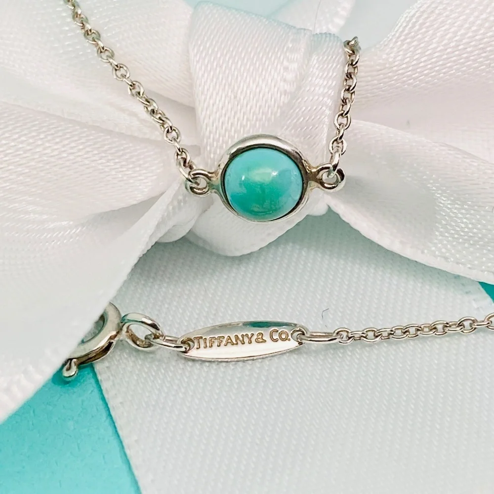Tiffany & Co Elsa Peretti® Color by the Yard Turquoise bracelet Medium w/box - Picture 3 of 10